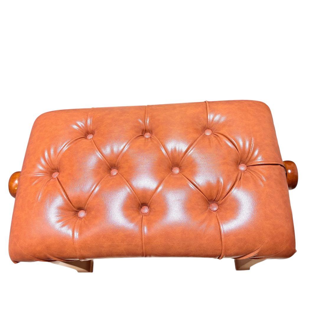 高級感　レザー　ピアノ用ベンチ　イス　高さ調整可能