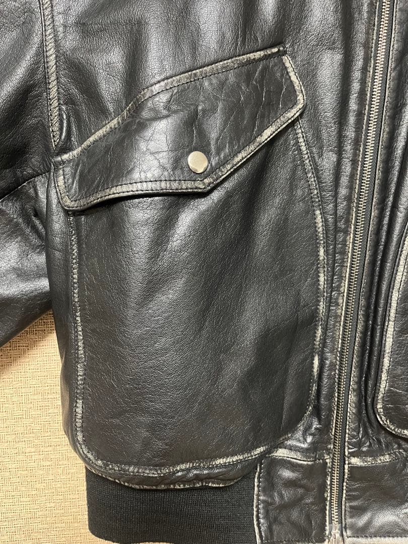 maisonspecial ヴィンテージ加工レザージャケット