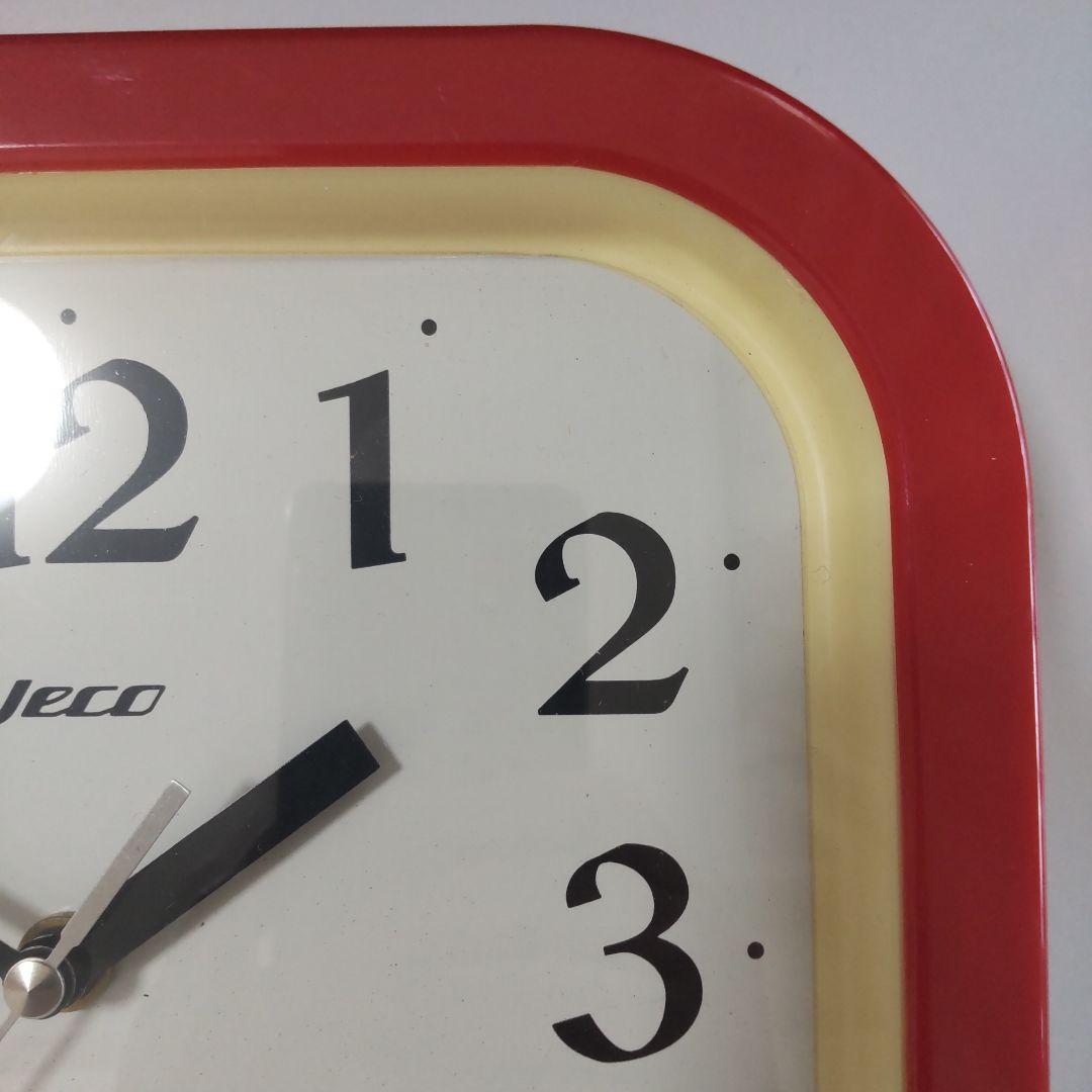【動作品】Jeco 壁掛け時計 昭和レトロ ミッドセンチュリー アンティーク