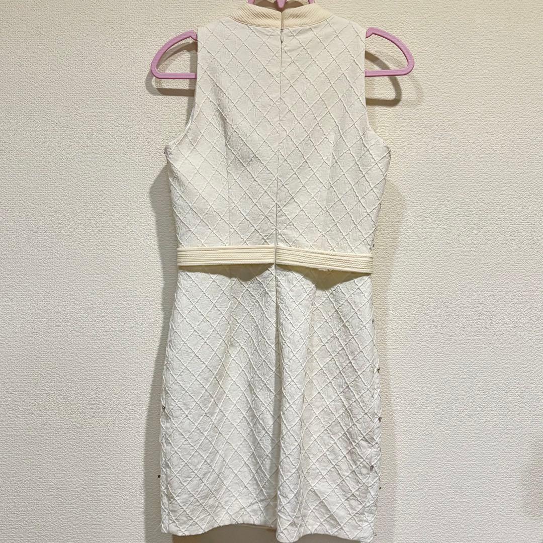 ROBE de FLEURS Glossy タイトドレス アイボリー