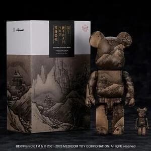 【10点セット】BE@RBRICK ベアブリック 雪舟 国宝 秋冬 山水図