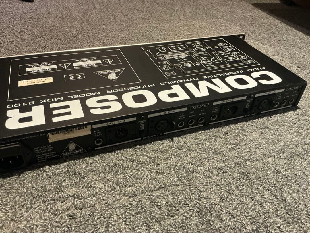 ベリンガー　MDX-2100 2ch コンプレッサー