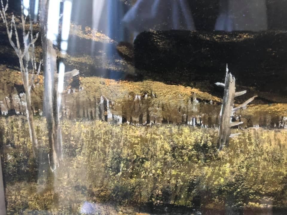 真作保証■日本画■内海泰■戦場ヶ原■師・希望・元宋・日展審査員