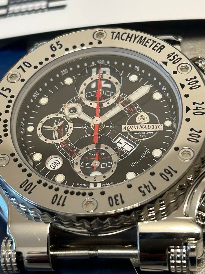 腕時計 アクアノウティック キングクーダ クロノグラフ ケースのみ 自動巻き