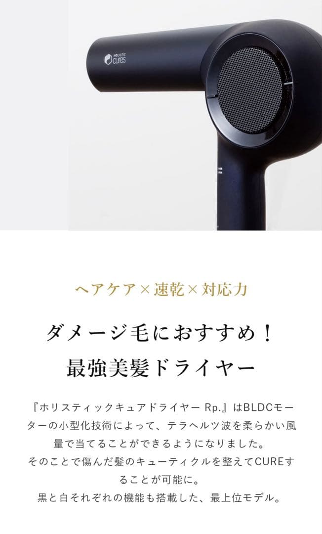 極美品 付属品完備 保証書期間内 ホリスティックキュア ドライヤー クレイツ