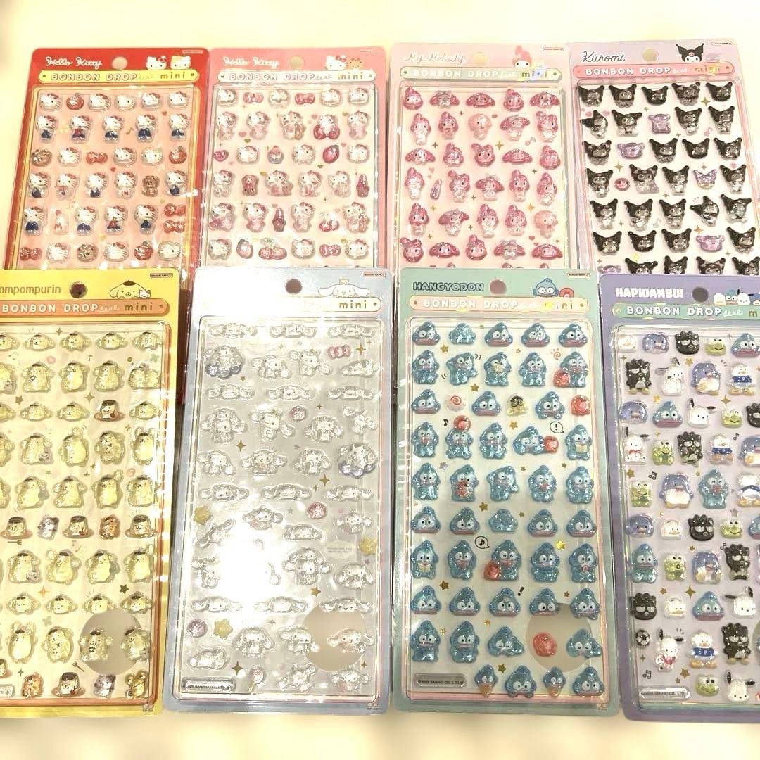 【サンリオ】ボンボンドロッブシールコンプリートセット