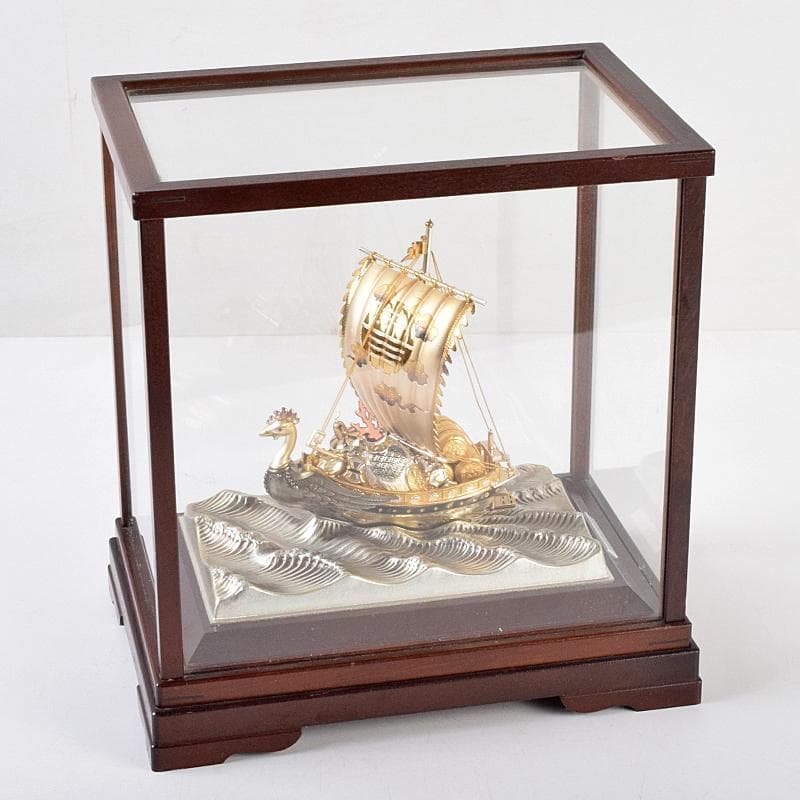 関武比古造　銀製　SILVER985刻印　宝船　約96g　Y　R9116B