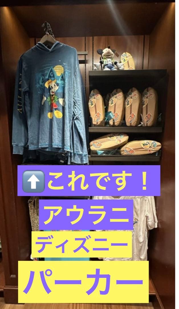 アウラニ　限定　パーカー　ハワイ　ディズニー　ホノルル　ミッキー　ミニー　レア