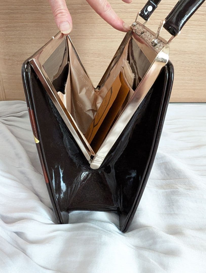 美品♪キンワシ印 和装 草履 バッグ セット 螺鈿細工 振袖 成人式