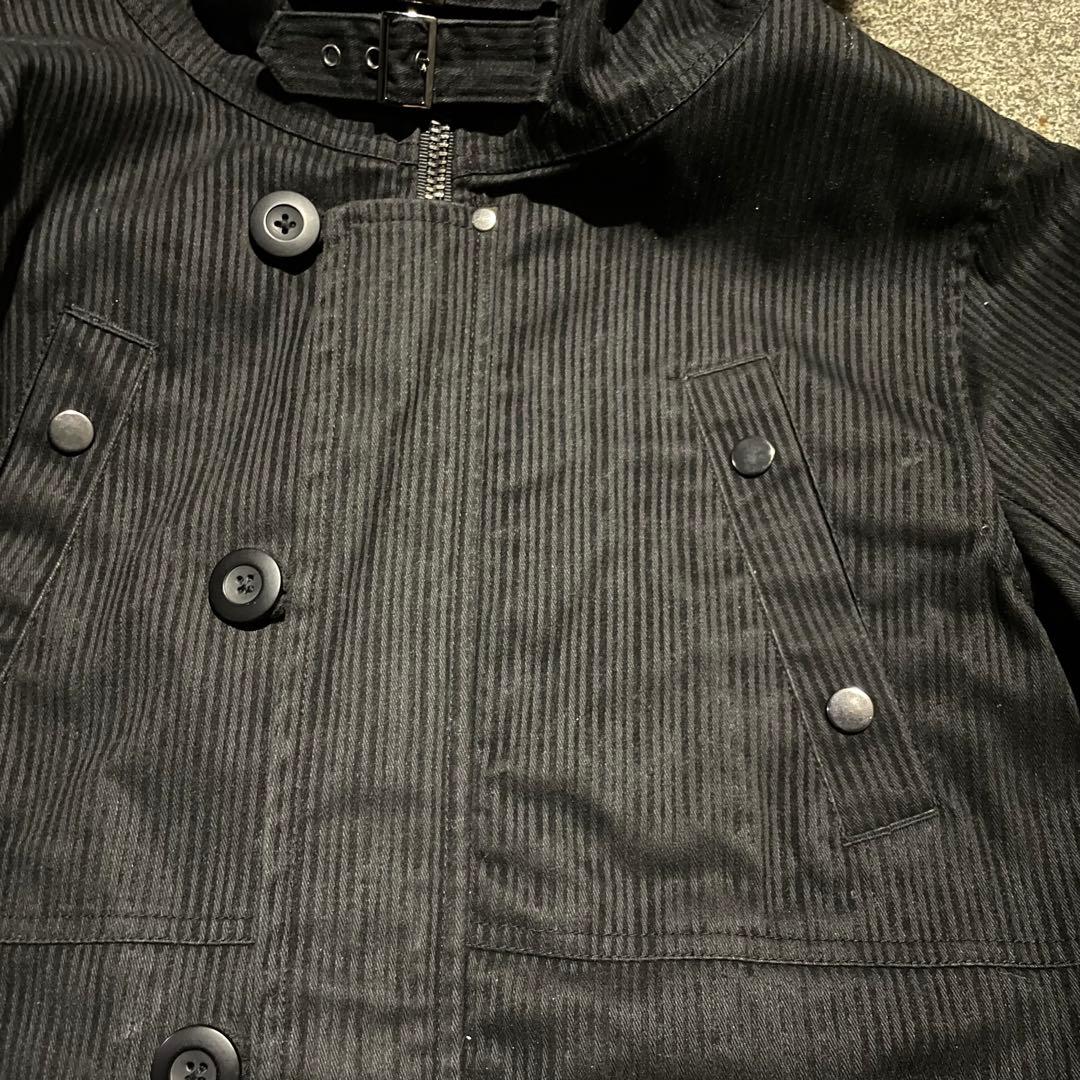 00s Y2K archive ファー コート 平成 お兄系 ダークコア M