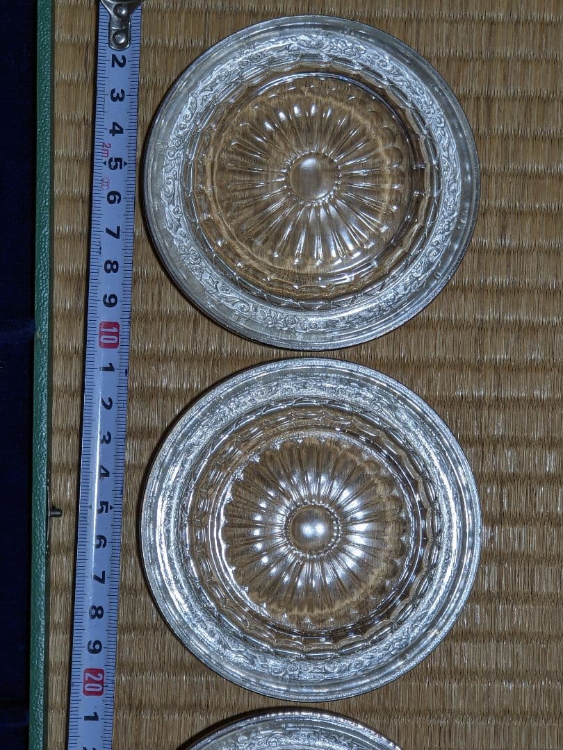 ♦純銀製コースター 田中貴金属直営店 銀座山崎 共箱 栞入 資産形成