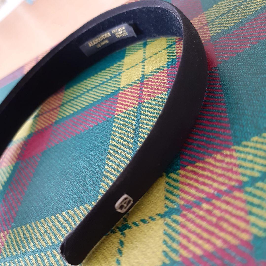 ALEXANDRE de parisブラック ヘアバンド