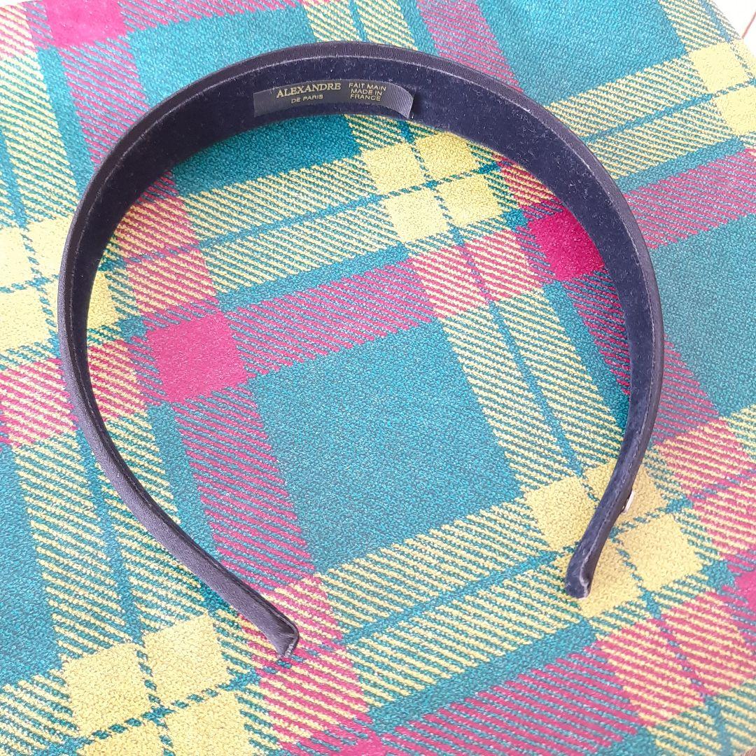 ALEXANDRE de parisブラック ヘアバンド