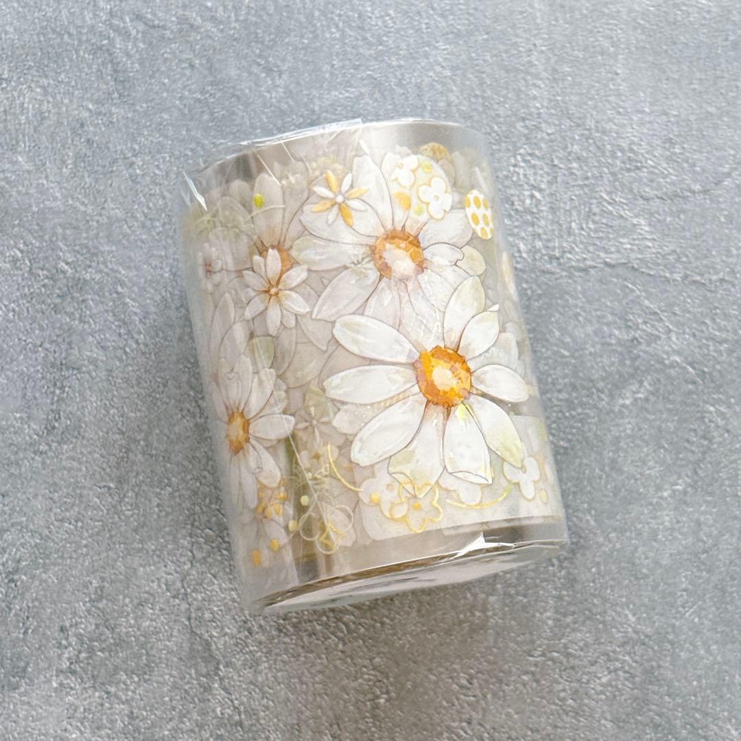 Hoshi奶芙《雏菊听风》海外マスキングテープ　マステ 【2674】