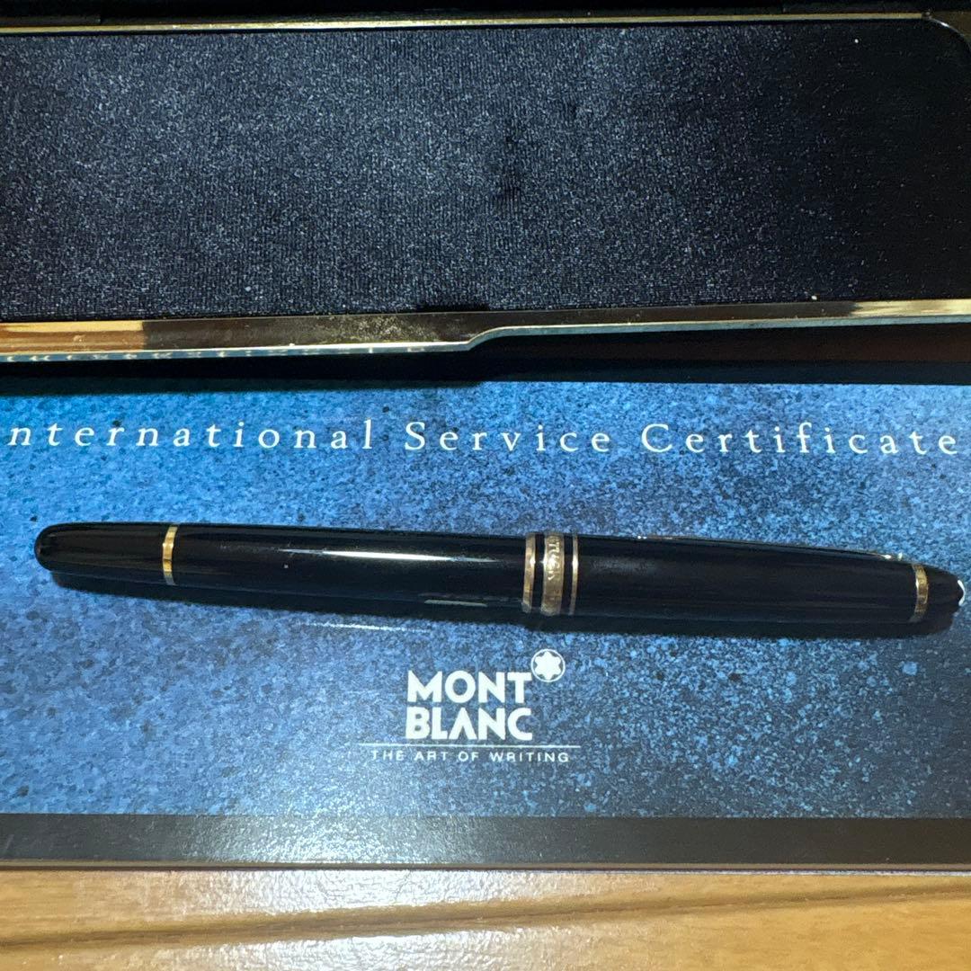 MONT BLANC 万年筆 黒 ゴールド装飾　144 90s