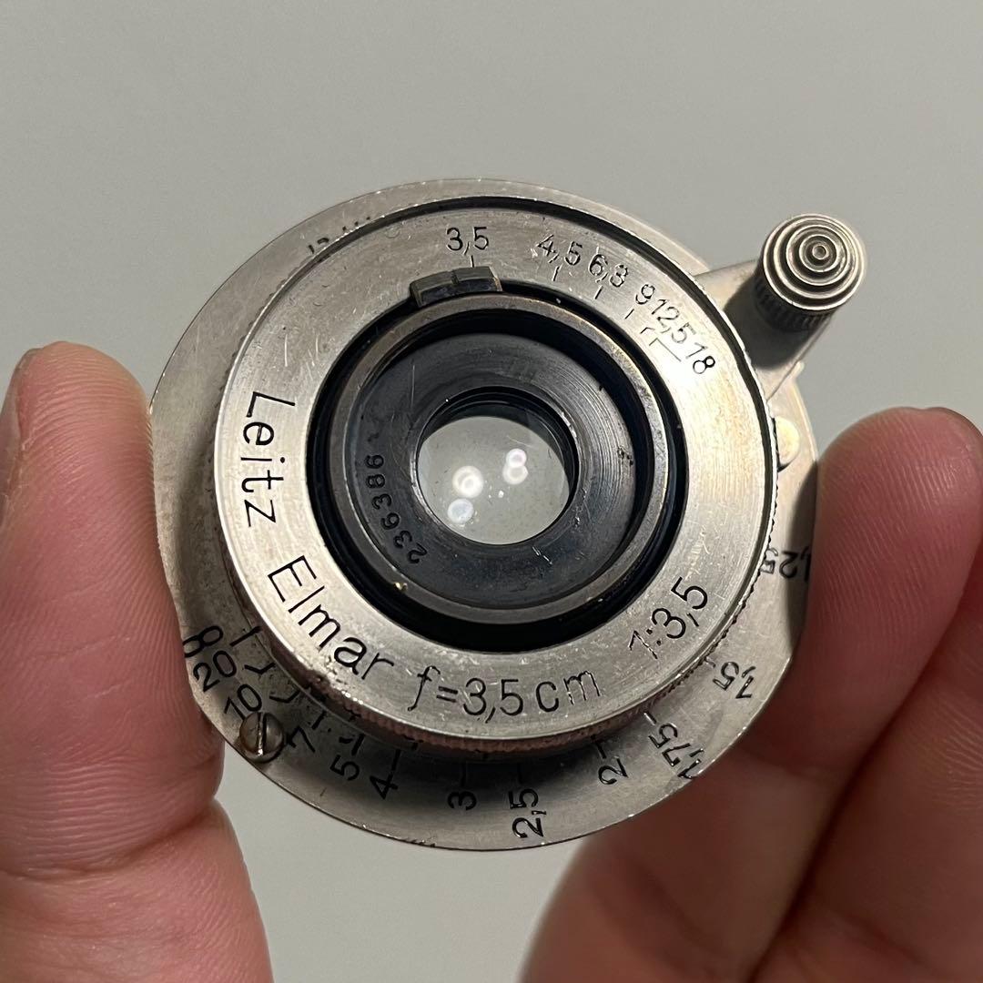 Leica Nickel Elmar 3.5cm F3.5 純正黒キャップ付