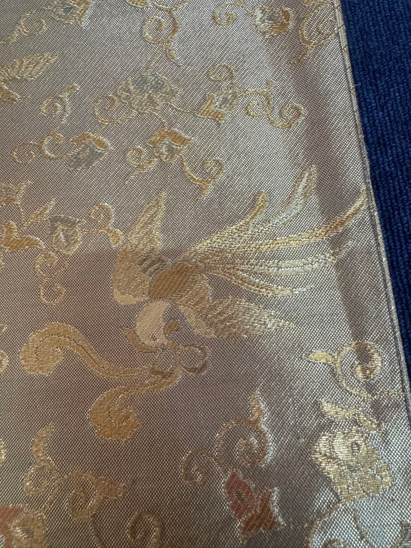 1928 袋帯 古代彫金紋  西陣織   金糸　高級上質上品　約440cm未使用