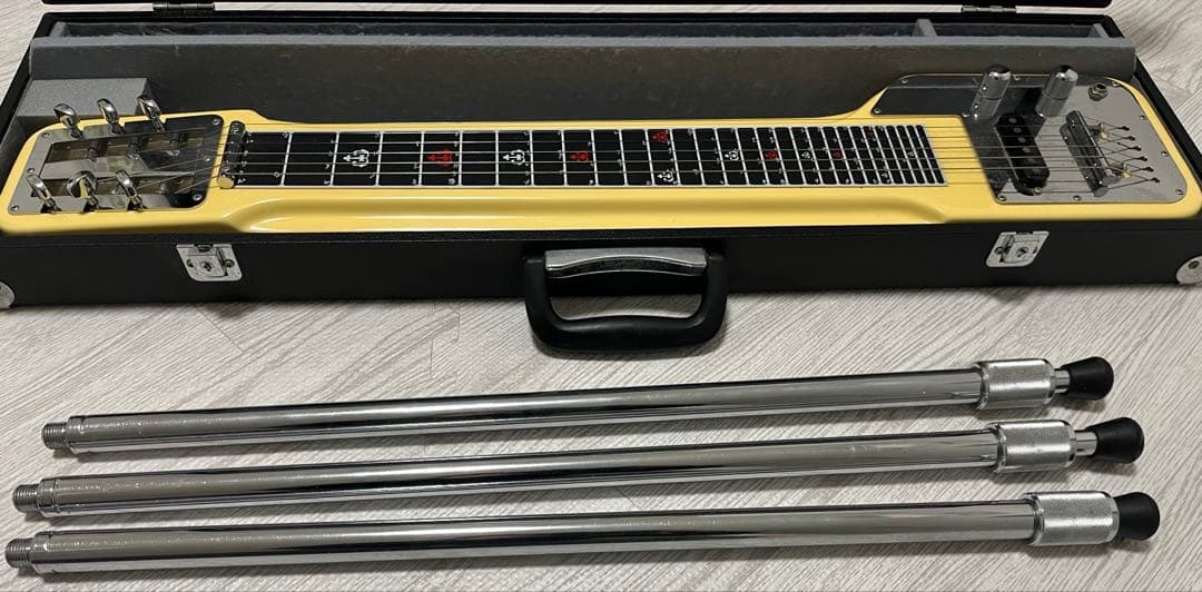 Guyatoneグヤ6弦スチールギター ケース、スタンド付