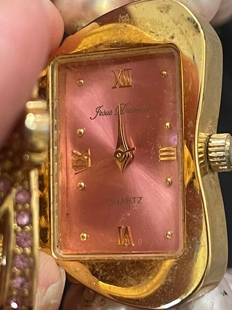 王冠パールウォッチ ジーザスディアマンテ 時計　ブレスレット