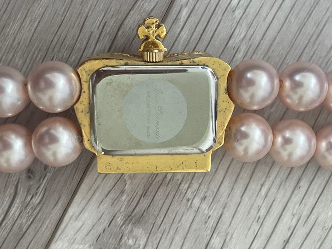 王冠パールウォッチ ジーザスディアマンテ 時計　ブレスレット