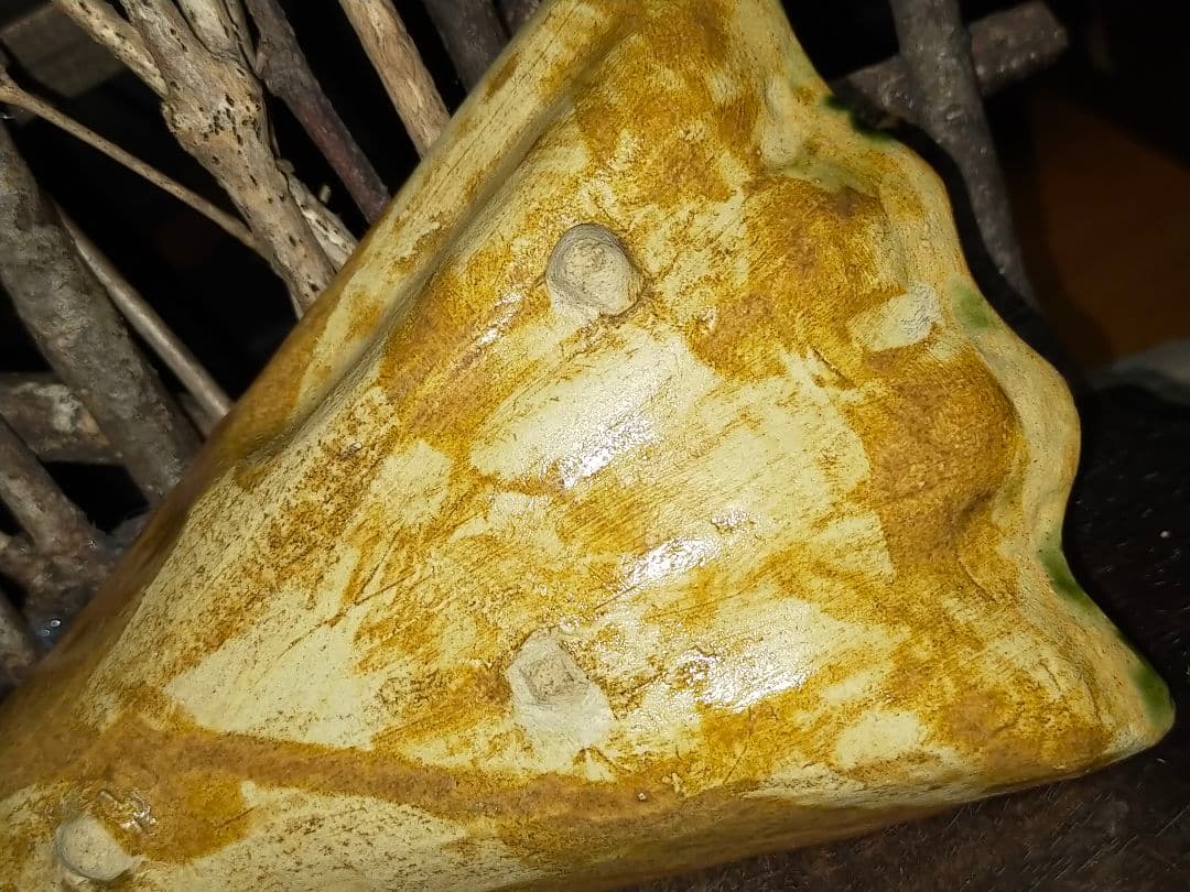 ♥織部　向付　古陶　皿　骨董　古玩