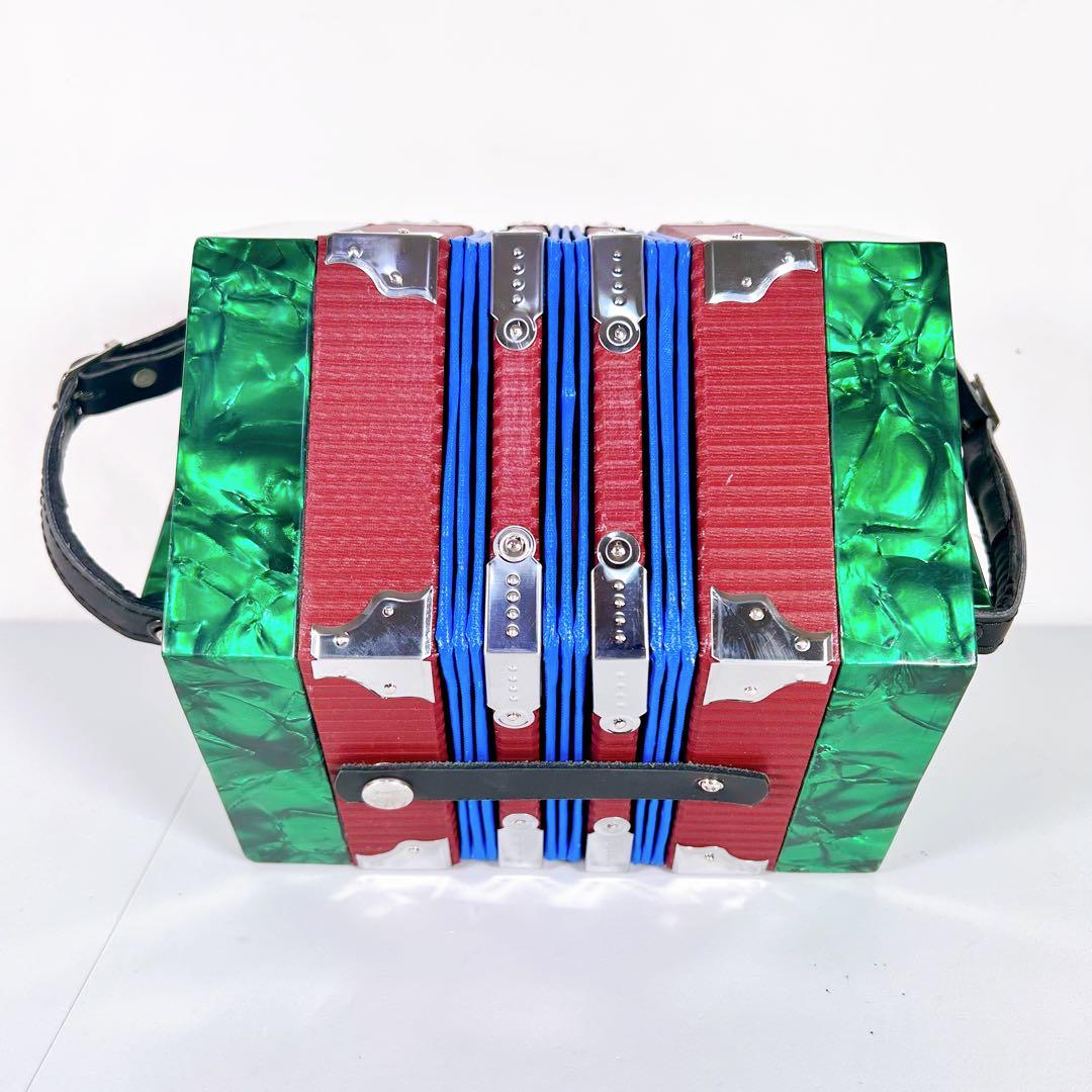 【動作美品】コンサーティーナ　20ボタン　アコーディオン