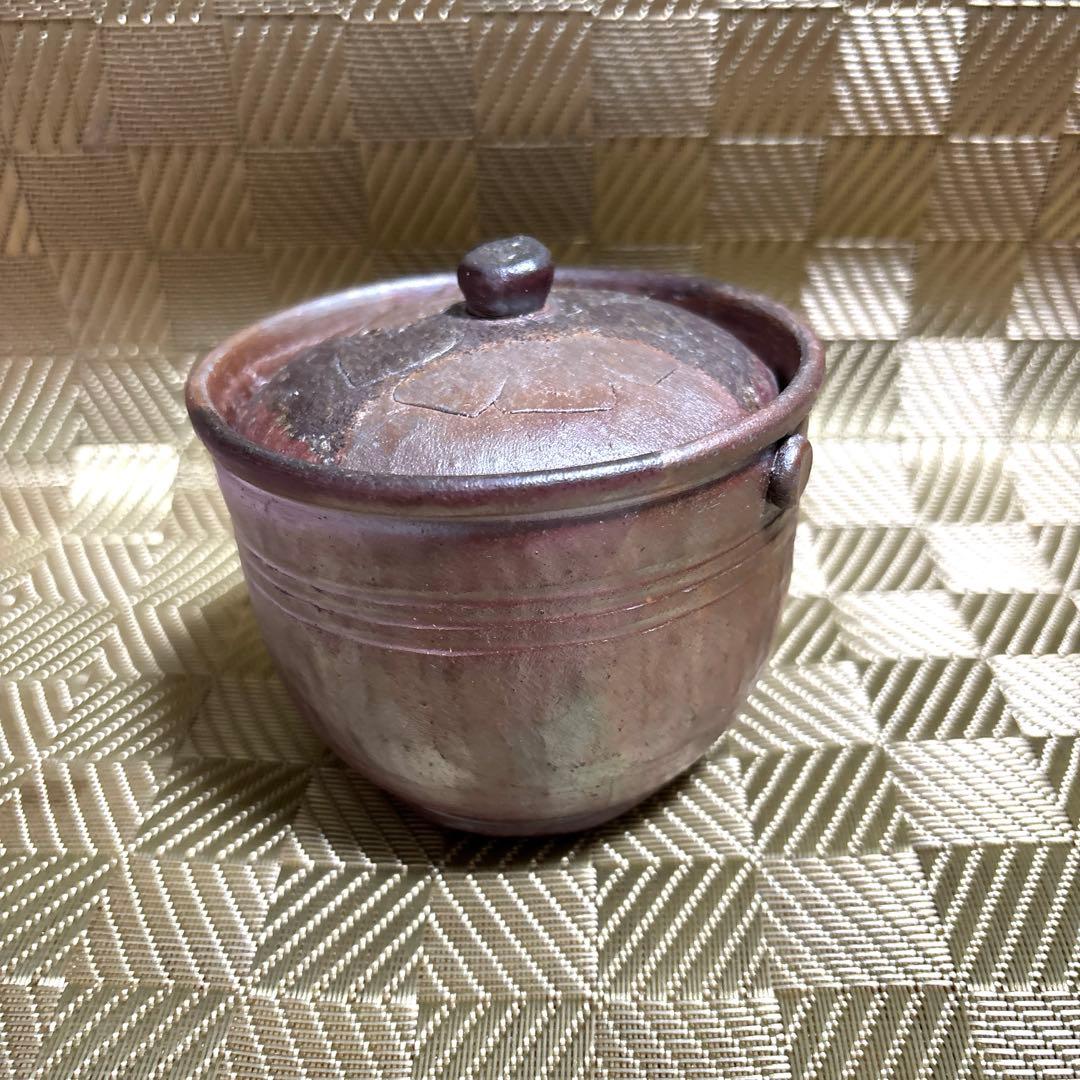 備前焼　宝瓶　急須　焼物　花