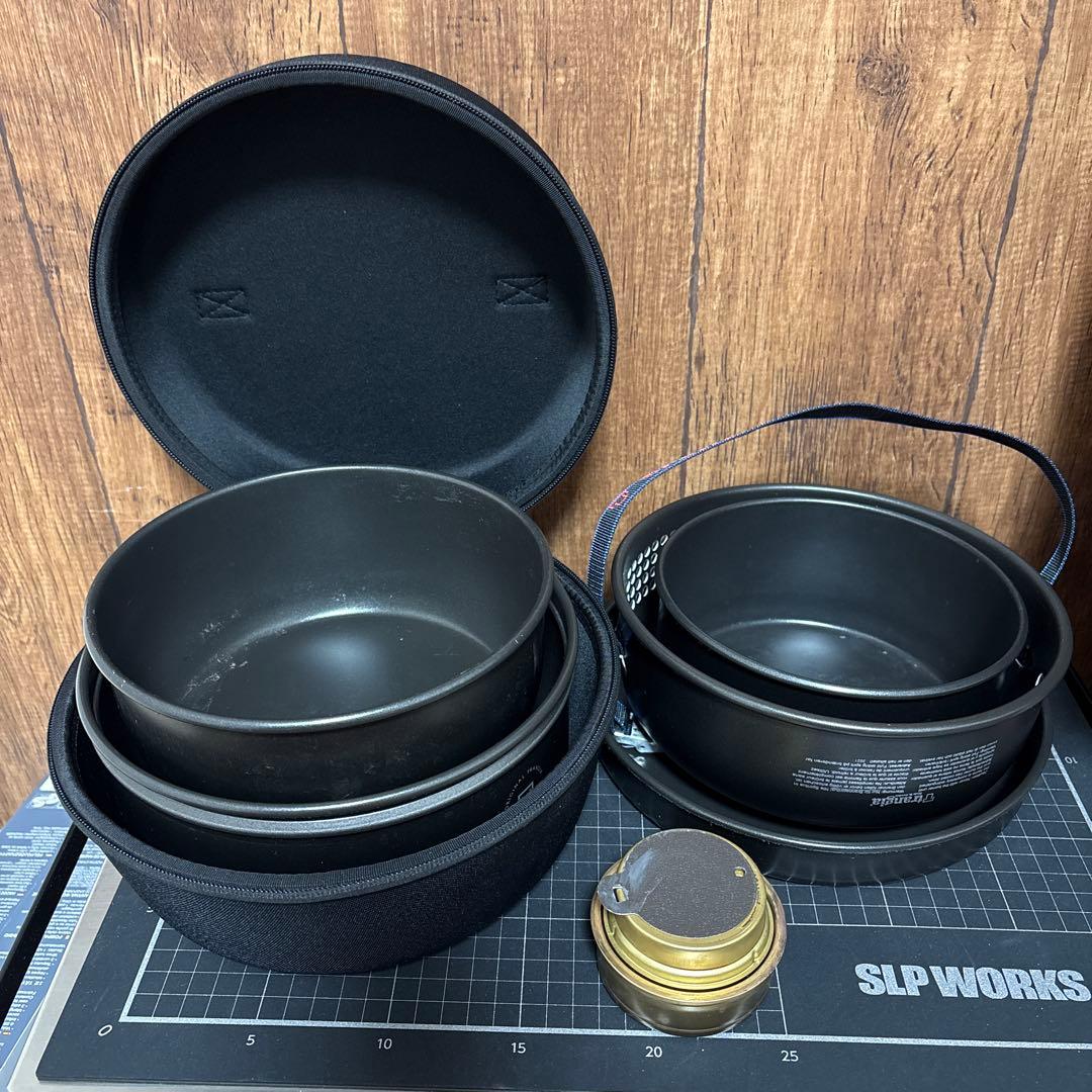 トランギア ストームクッカーL・ブラックバージョン 専用ケース付き