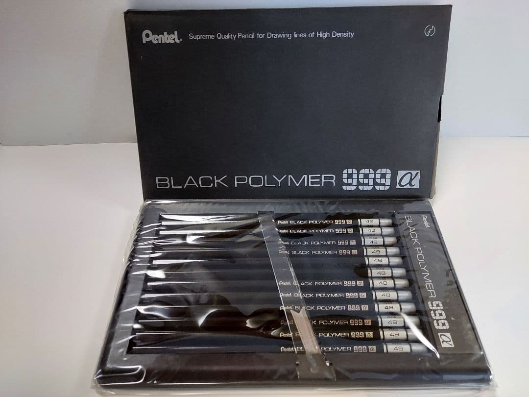 Pentel BLACK POLYMER 999α 4B 鉛筆 レトロ鉛筆