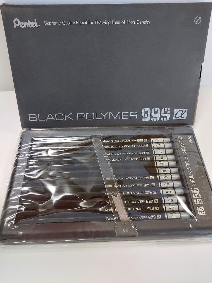 Pentel BLACK POLYMER 999α 4B 鉛筆 レトロ鉛筆