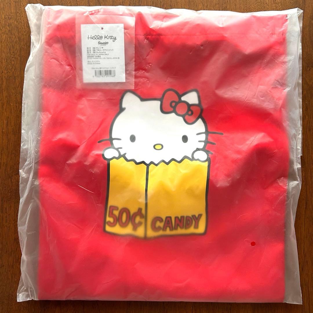 ハローキティ展 Hello Kitty展 50周年 トートバッグ 赤