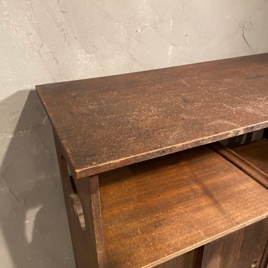 大正 昭和初期 時代物 飾り棚 茶箪笥 古家具 骨董品 古民家 インテリア