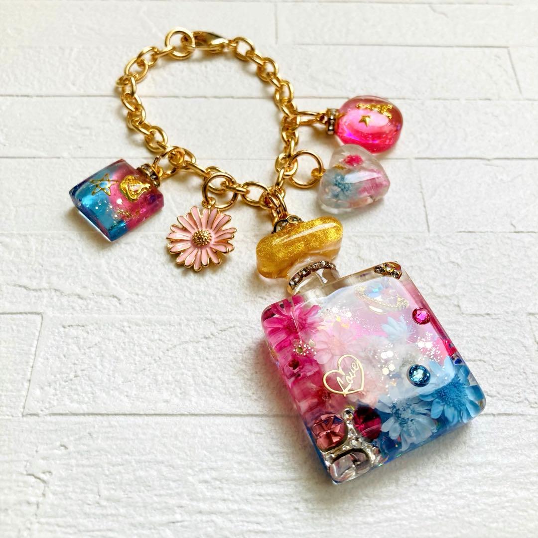 ☆Fivepeacelove☆ページ　名入れチャームレジンキーホルダー5点