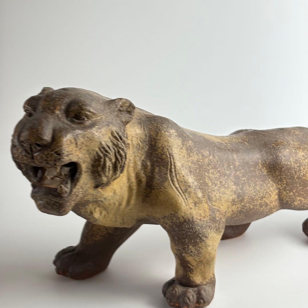 虎 置物 陶器 干支 飾り物 オブジェ