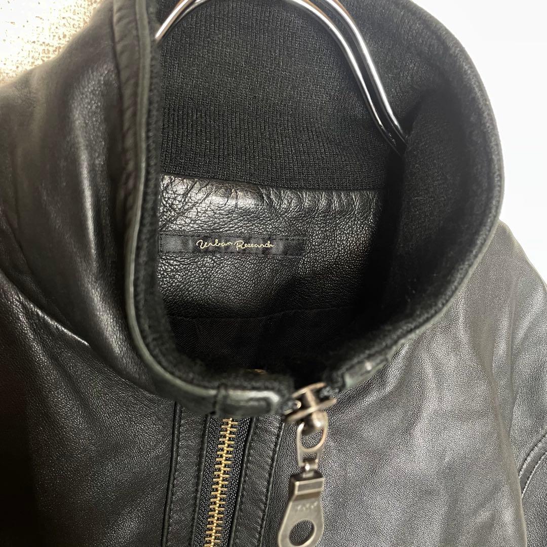 URBAN RESEARCH ダブルジップ ラムレザー ライダース ジャケット