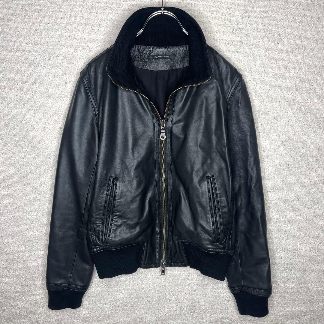 URBAN RESEARCH ダブルジップ ラムレザー ライダース ジャケット