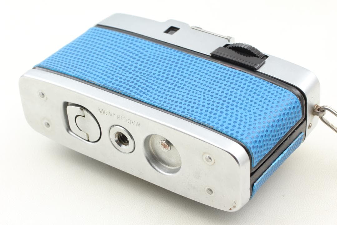 【整備済　美品】ブルー　OLYMPUS PEN S　ハーフカメラ #1358