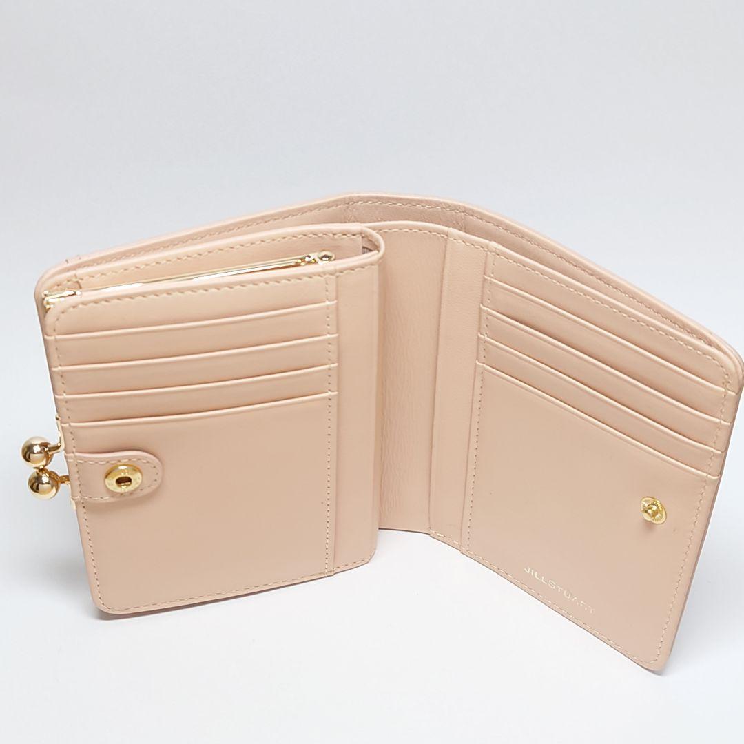 【新品タグ付き】ジルスチュアート がま口リボン折り財布 ピンク