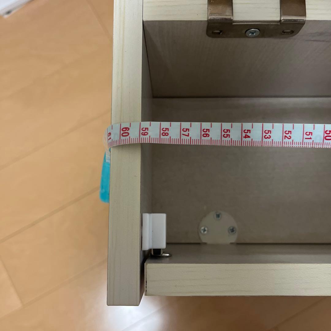 コスメワゴン キャスター付き ホワイト