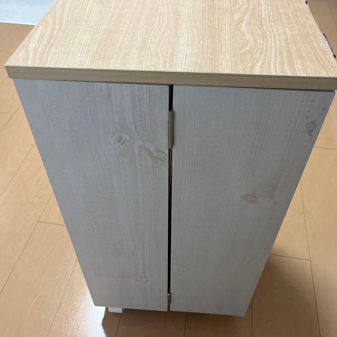 コスメワゴン キャスター付き ホワイト