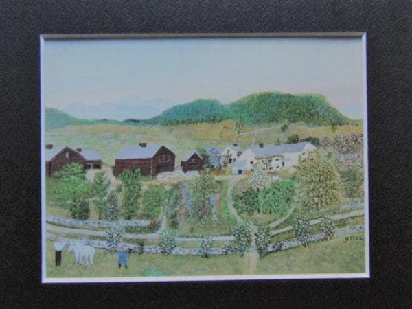 グランマ・モーゼス、『グランドマア・モーゼスの家』、希少画集画、状態良好