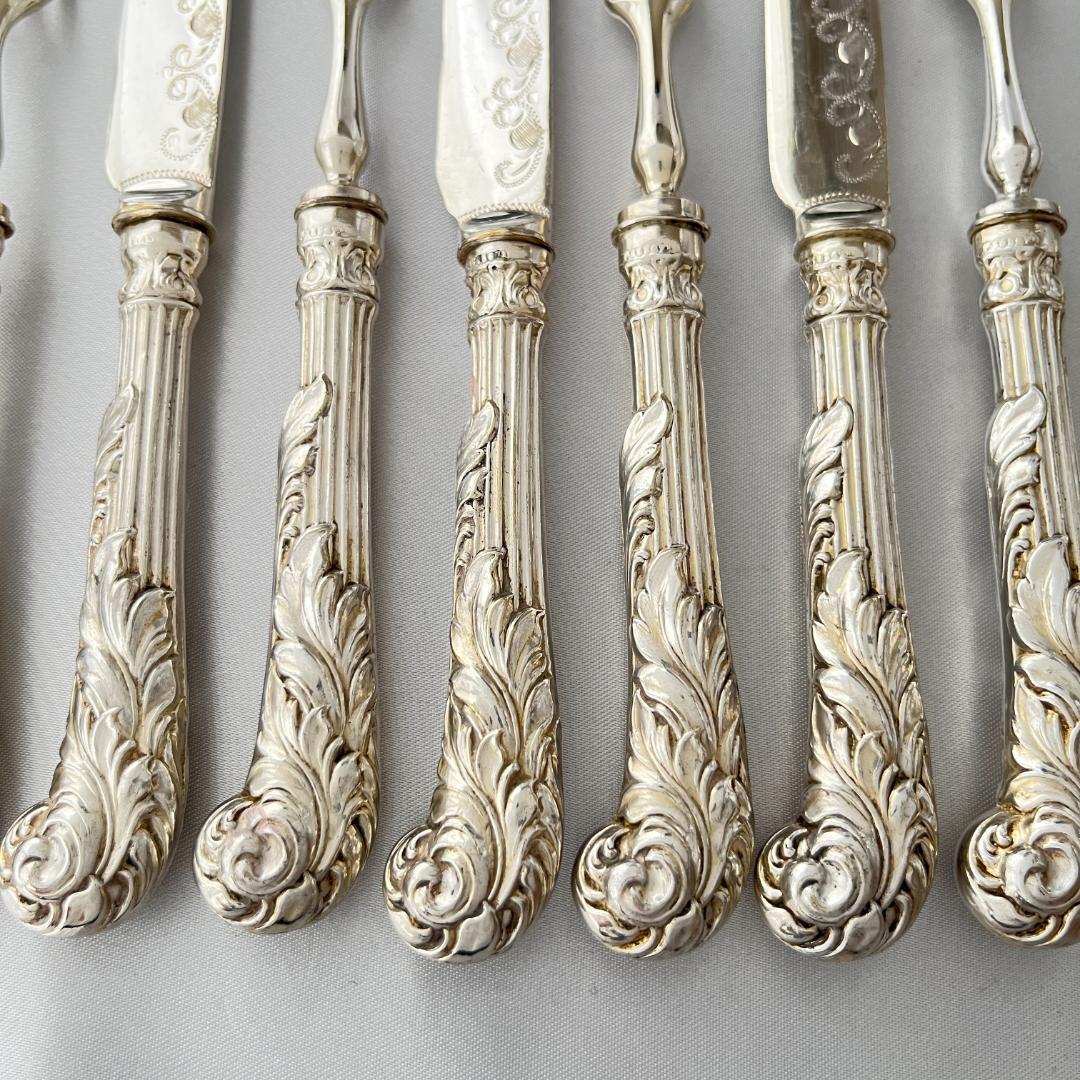 【Hamilton Laidlaw & Co 】アールヌーボー ナイフ/フォーク