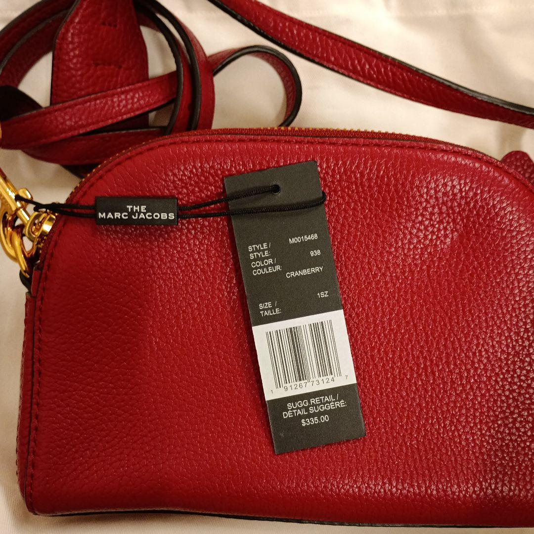新品 未使用品 ダク付き MARC JACOBS レッドショルダーバッグ