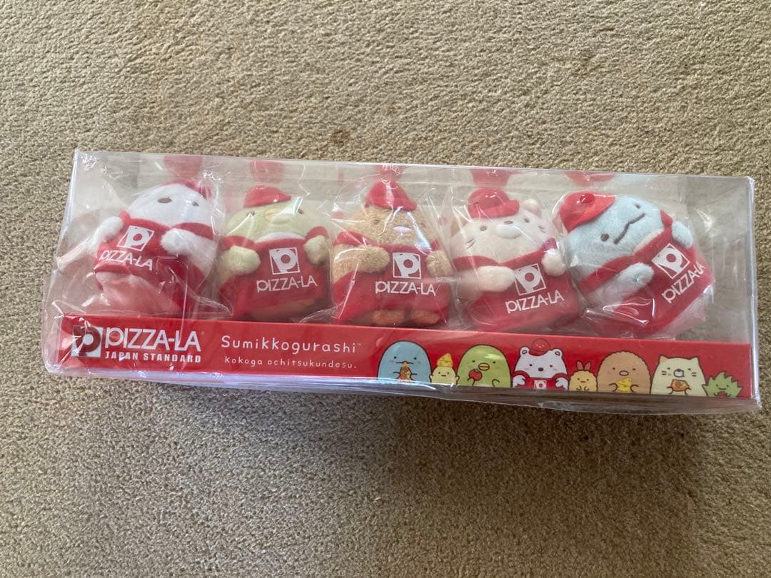 新品　非売品　ピザーラ2022 すみっコぐらし てのりぬいぐるみ5体セット
