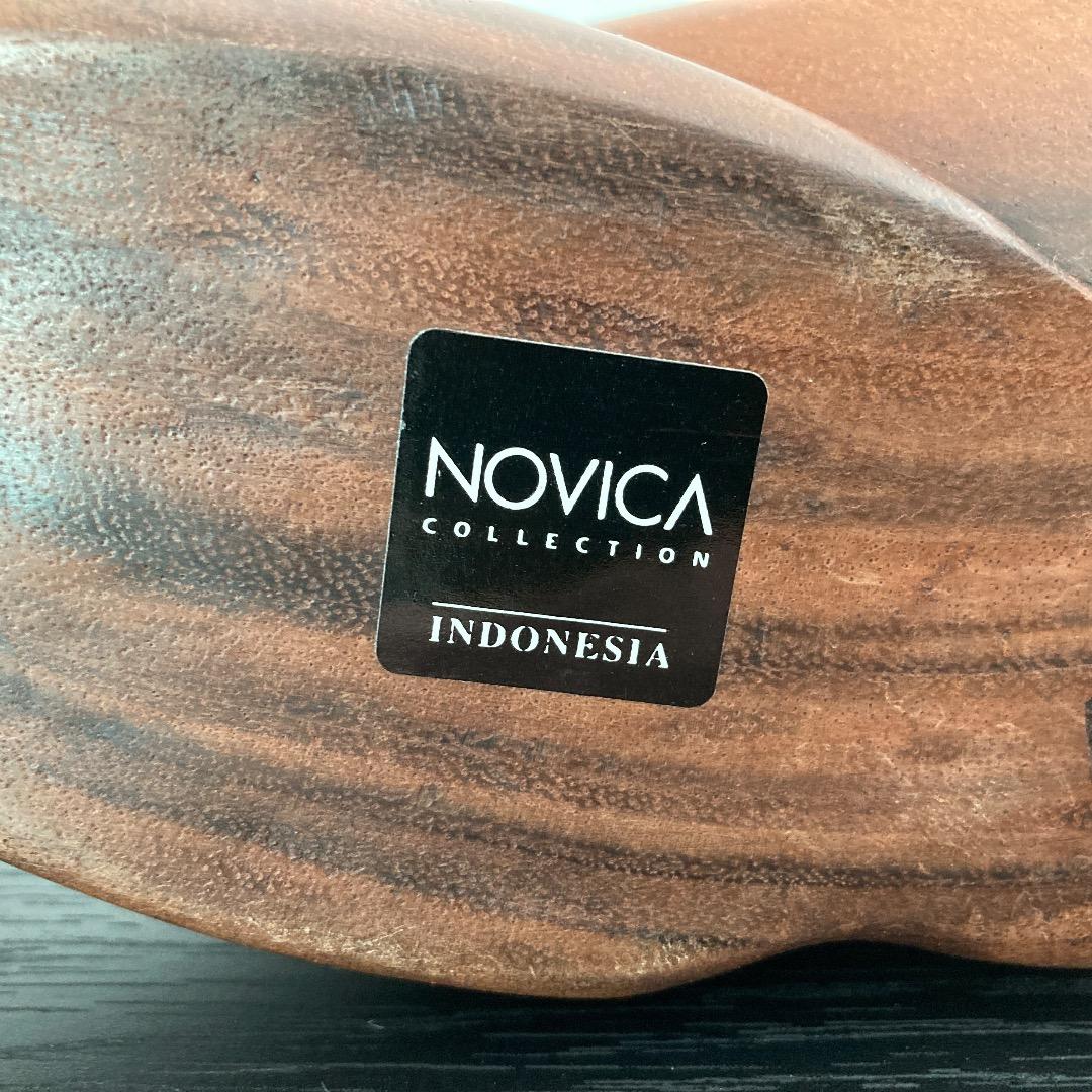 NOVICAとNational Geographic 木製彫刻 インドネシア製