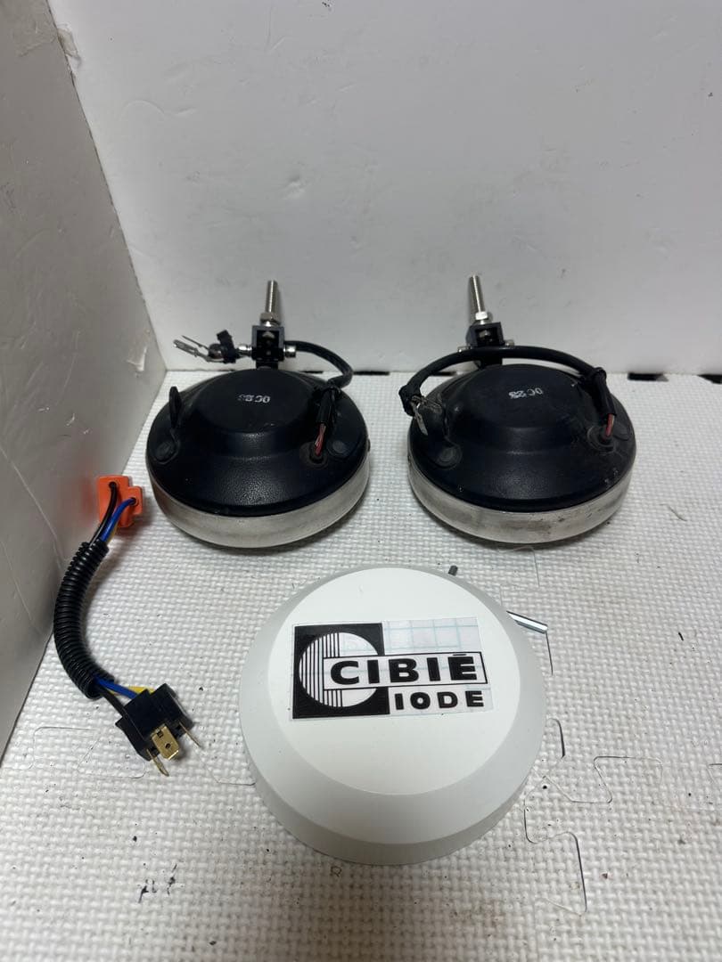 当時物デュアルカウル用CIBIEフォグランプ/ライトカバー付シビエ