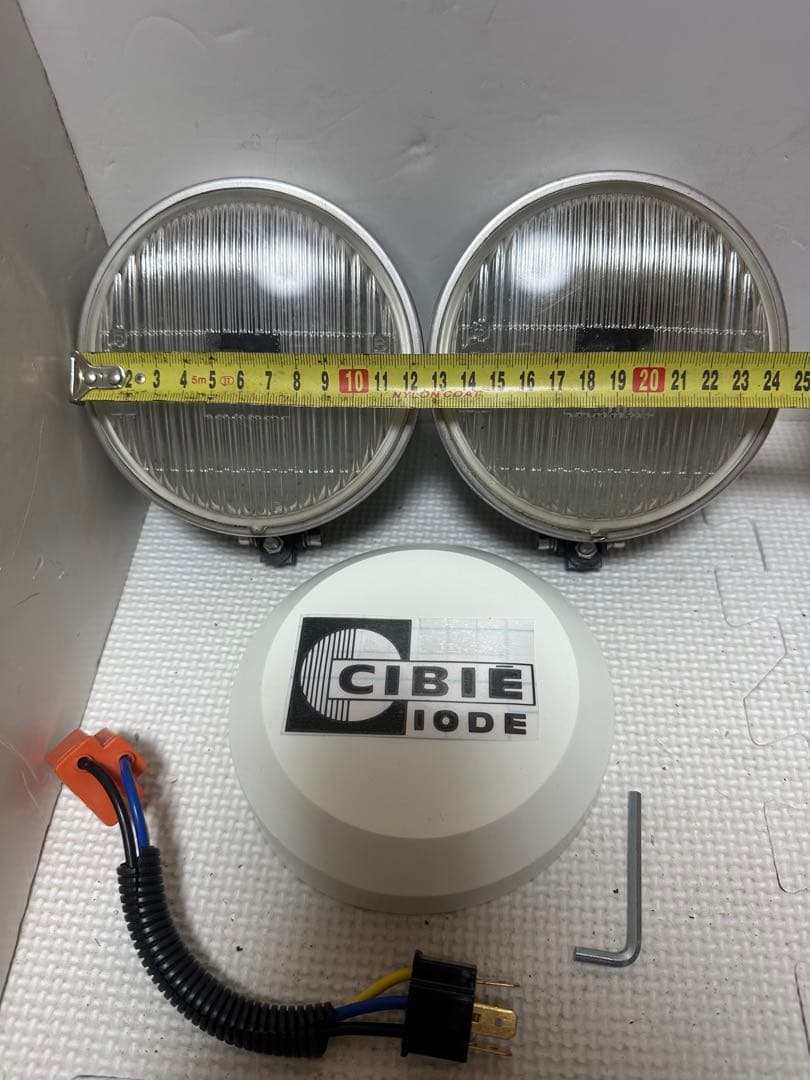 当時物デュアルカウル用CIBIEフォグランプ/ライトカバー付シビエ