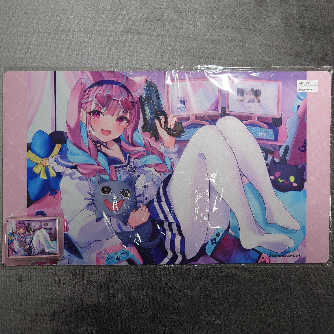 α1 ホロライブ サングラス&NEKO&銃 湊あくあ スリーブ&プレイマット