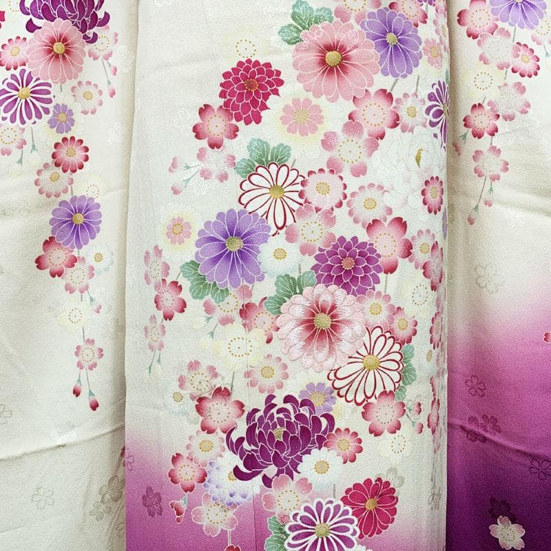 503z21☆人気色！山本寛斎 振袖 刺繍 金彩 地紋☆美品 成人式 結婚式