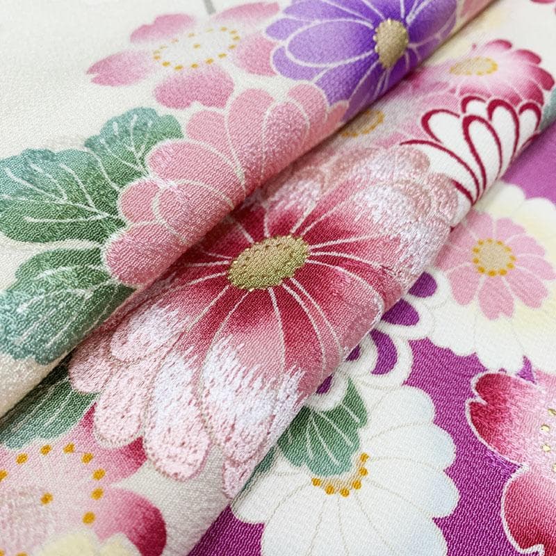 503z21☆人気色！山本寛斎 振袖 刺繍 金彩 地紋☆美品 成人式 結婚式